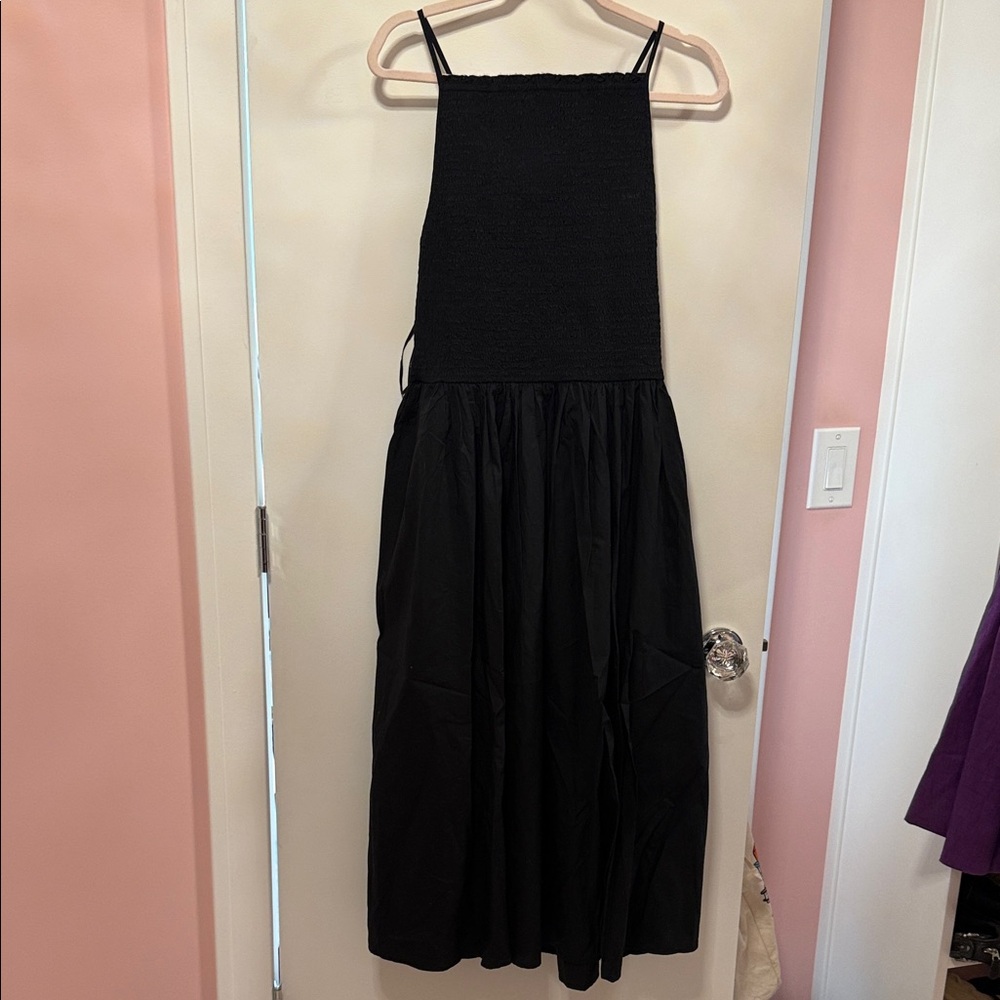 J Crew Poplin Black Women's Dress